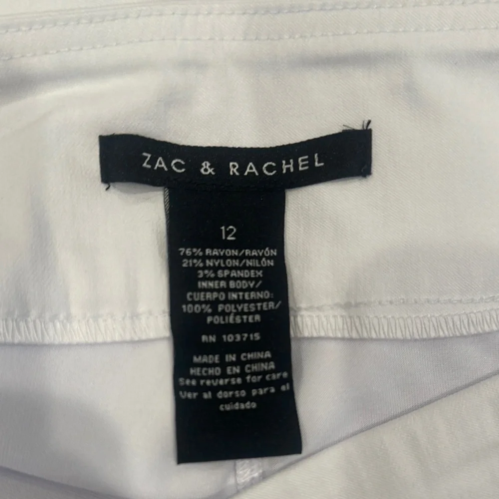 Zac & Rachel White Mini Skort for Night Out - Picture 2 of 2